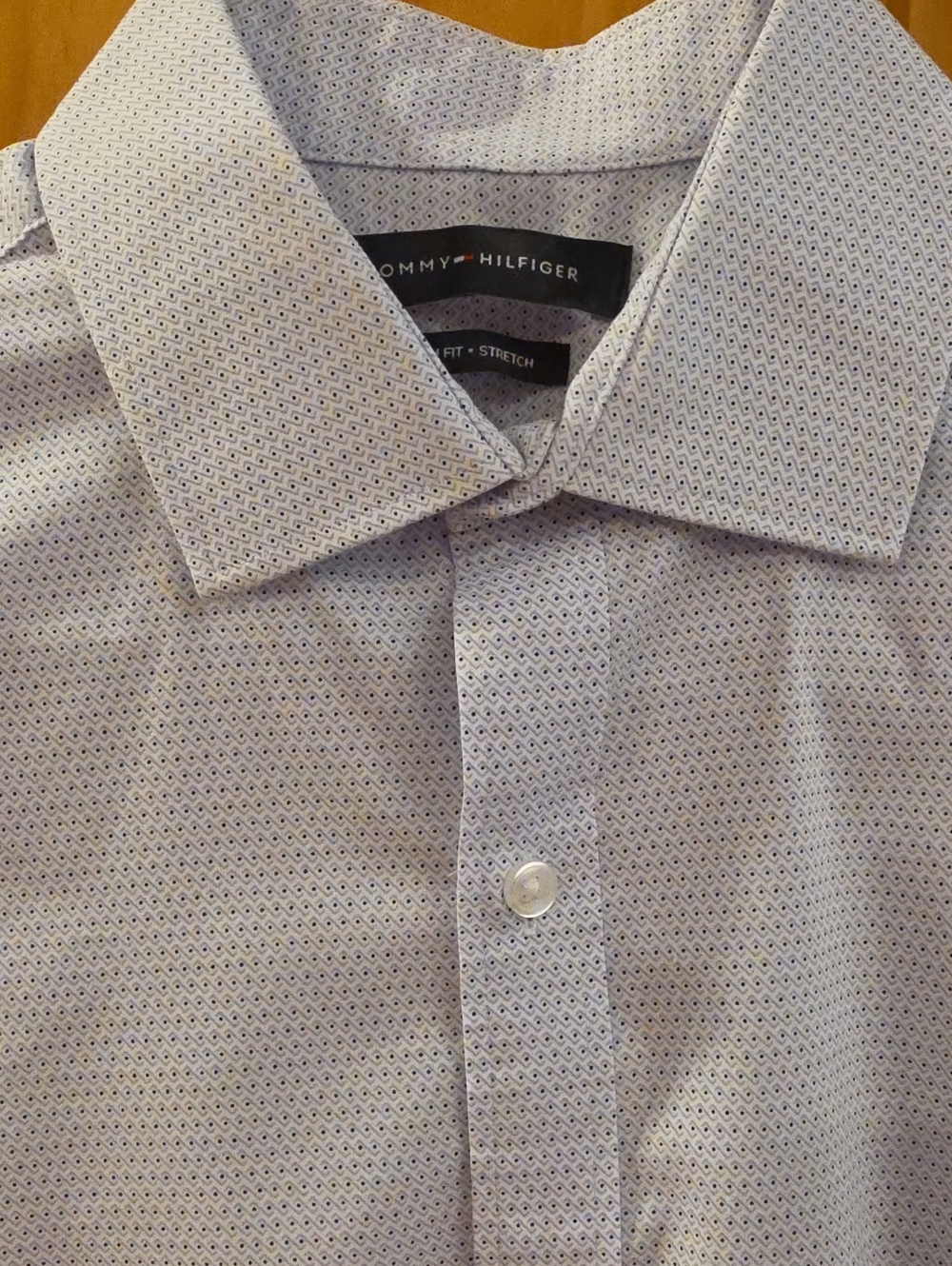 Tommy Hilfiger Light Blue Micro Dot Dress Shirt